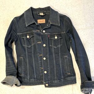 Classic Levi’s Original dark denim jacket